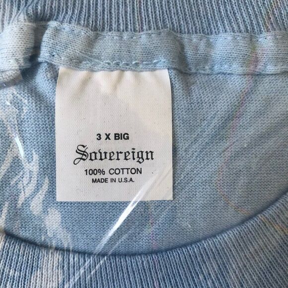 Sovereign Big Man T-shirt 3X Blue - Picture 2 of 3
